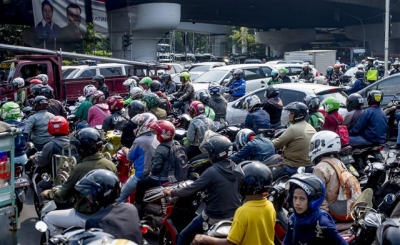 ▲인도네시아의 오토바이 택시 '고 젝'이 지급결제사업에 진출한다. (AFP/연합뉴스) 