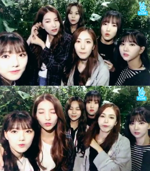 ▲걸그룹 여자친구(사진=네이버 V LIVE)