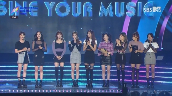 ▲걸그룹 트와이스(사진=방송 캡쳐)
