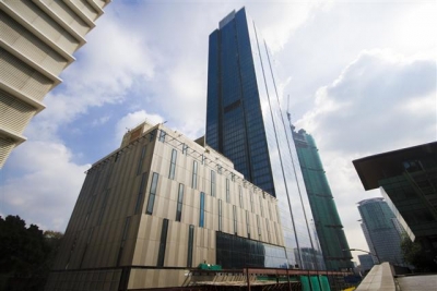 ▲대우건설이 준공한 말레이시아 '세인트레지스 쿠알라룸푸르' 호텔. 사진제공 대우건설