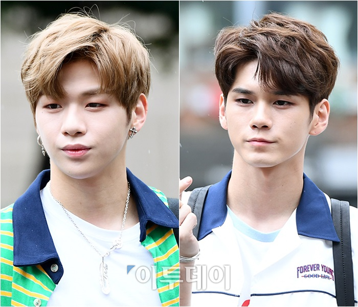 ▲워너원 강다니엘(왼), 옹성우