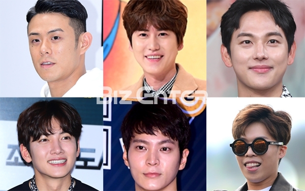 ▲(시계 방향 순)빈지노-규현-임시완-이찬혁-주원-지창욱(사진=고아라 기자, 윤예진)