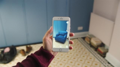 ▲이케아가 애플의 증강현실 플랫폼인 AR키트를 이용해 쇼핑 앱 '이케아 플레이스'를 만들었다. 사진제공=이케아