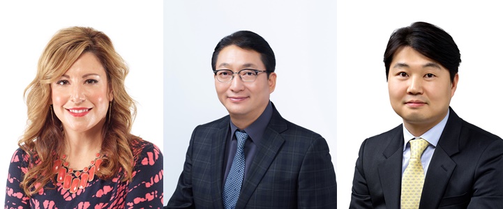 ▲(왼쪽부터)제시카 한슨 아모레퍼시픽 미국법인장 상무, 안세홍 아모레퍼시픽 대표이사 사장, 김영목 이니스프리 대표이사 상무 (사진제공=아모레퍼시픽그룹)