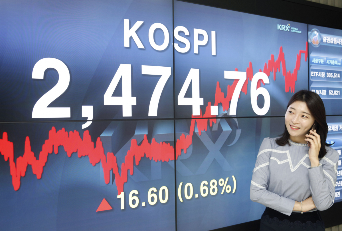 ▲12일 코스피는 2474.76을 기록, 사상 처음으로 2470선을 돌파했다. 2거래일 연속 사상 최고치 경신이다. (사진제공=한국거래소)