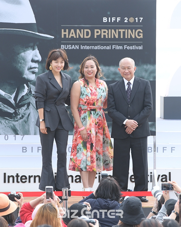 ▲하지원, 안젤리스 우, 오우삼(사진=고아라 기자 iknow@)