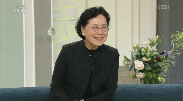 ▲'아침마당' 박정자(사진=KBS1)