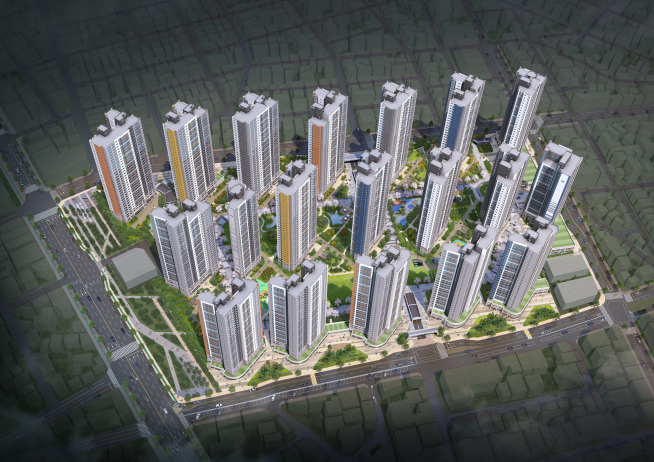 ▲광주 그랜드센트럴 조감도(사진=호반건설)