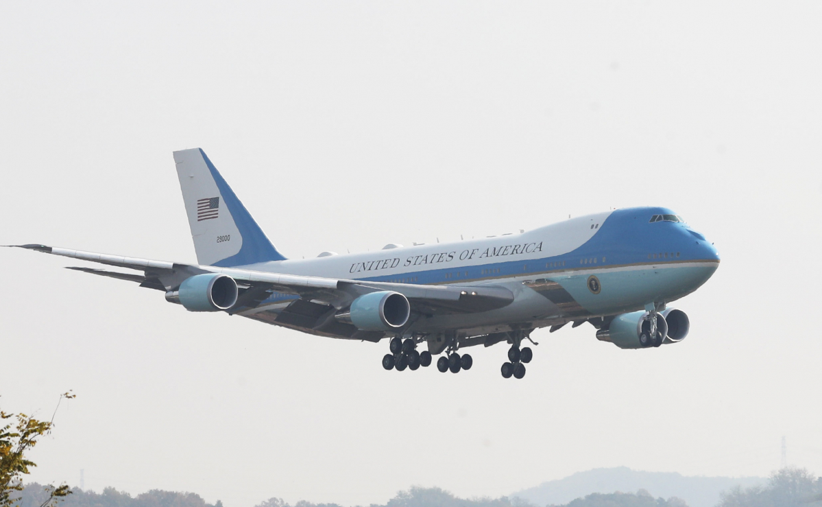 ▲미국 대통령 전용기 '에어포스 원'(연합뉴스)