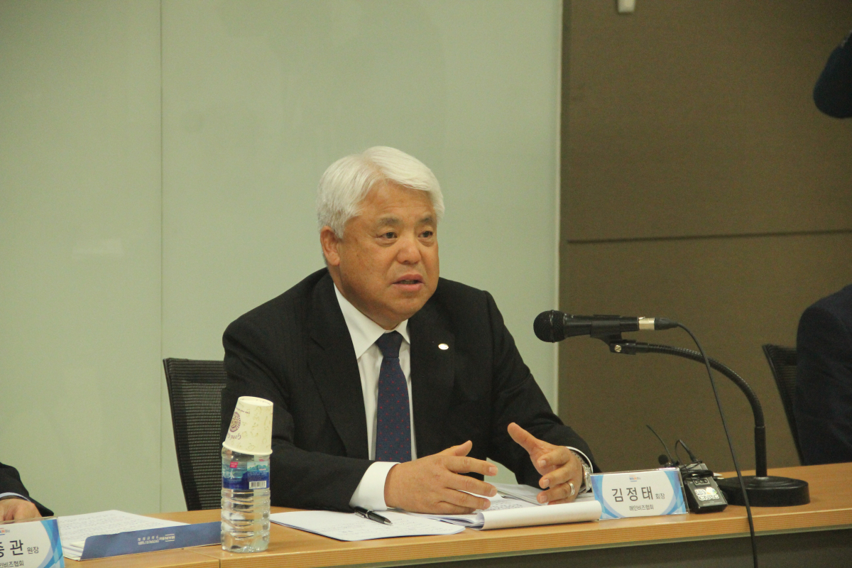 ▲김정태 메인비즈협회장.(사진제공=메인비즈협회)