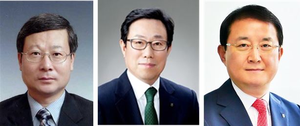 ▲오병관 금융지주 부사장, 박규희 농협은행 부행장, 이인기 NH농협카드 사장