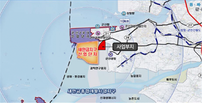 ▲사업부지 위치(사진제공=한화에너지)