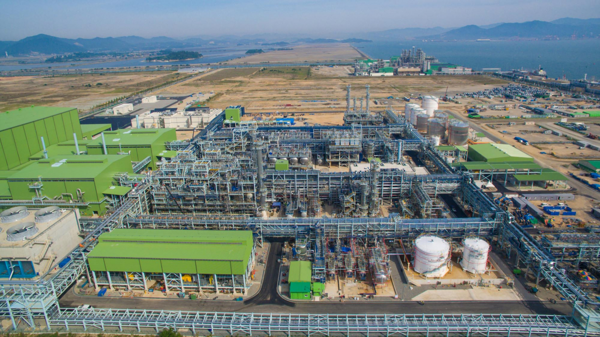 ▲롯데베르살리스엘라스토머 여수공장.