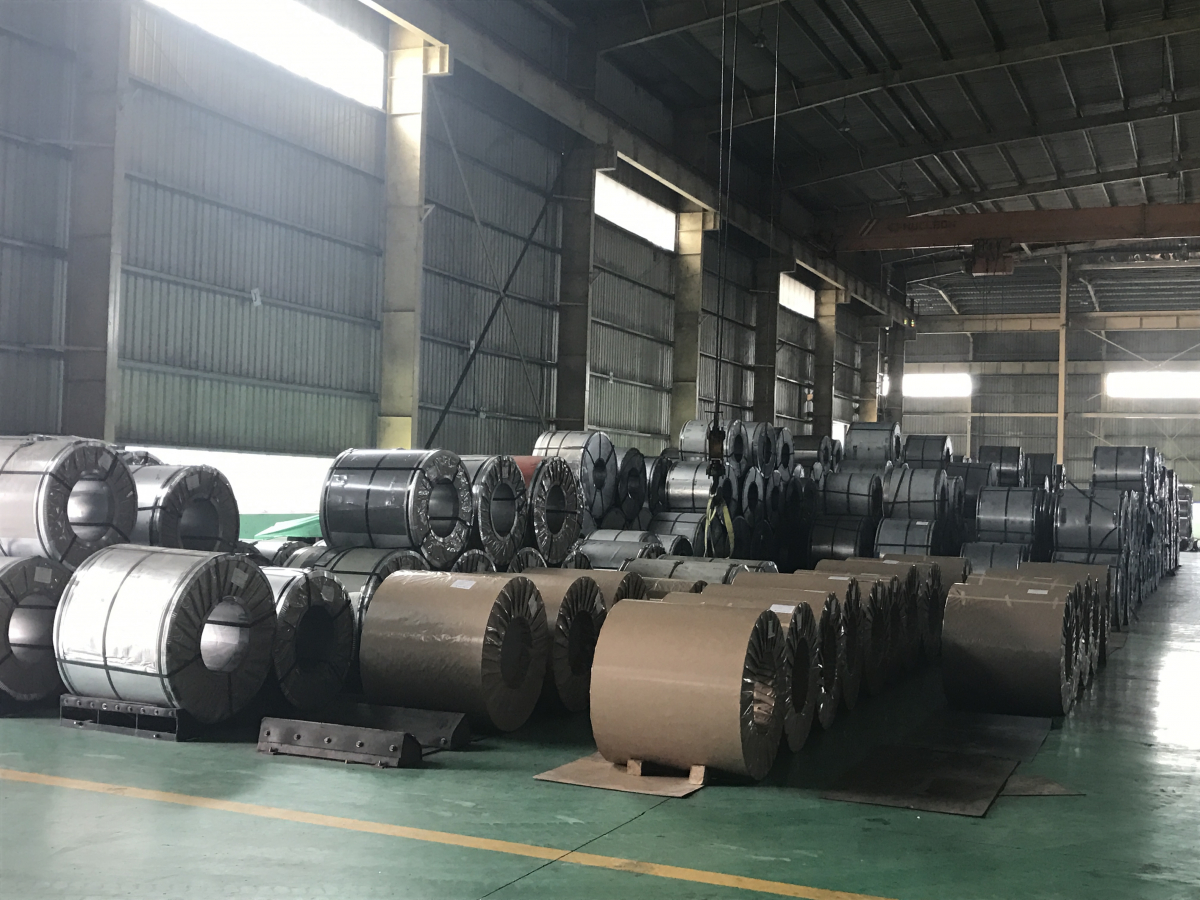 ▲미얀마포스코강판 컬러강판 코일(사진제공=포스코)