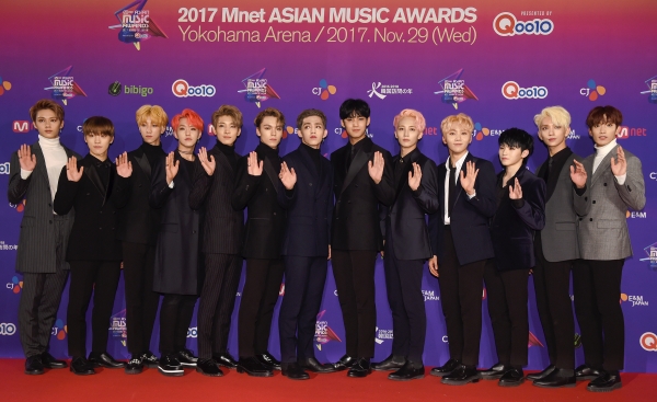 ▲보이그룹 세븐틴(사진=CJ E&M)