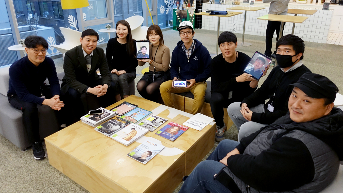 ▲모인 임직원 단체 사진.(사진제공=모인)