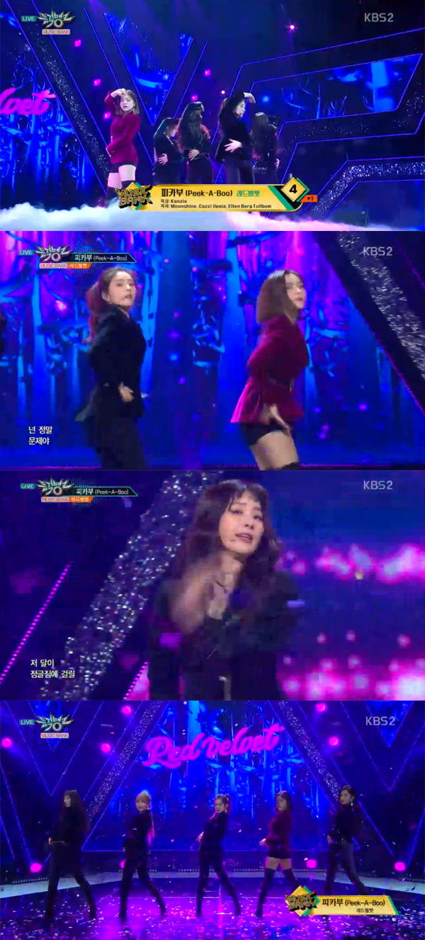 ▲'뮤직뱅크' 레드벨벳(사진=KBS2)
