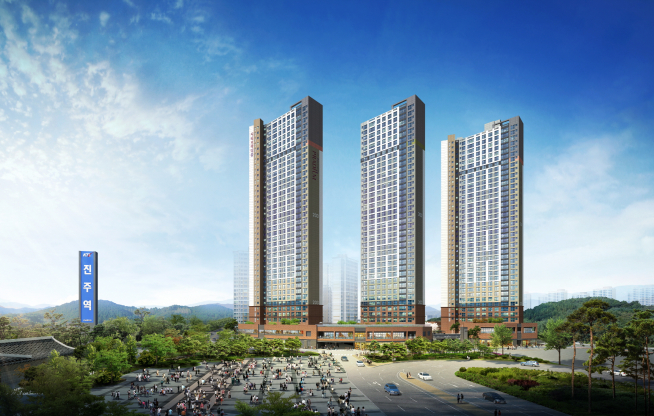 ▲신진주역세권 시티프라디움 2차 조감도(자료=시티건설)