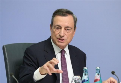 ▲마리오 드라기 ECB 총재. 프랑크프루트/EPA연합뉴스