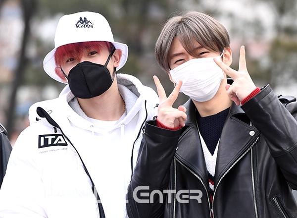 ▲몬스타엑스 원호, 기현(사진=고아라 기자 iknow@)