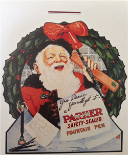 ▲1910년대의 파커 만년필 광고.