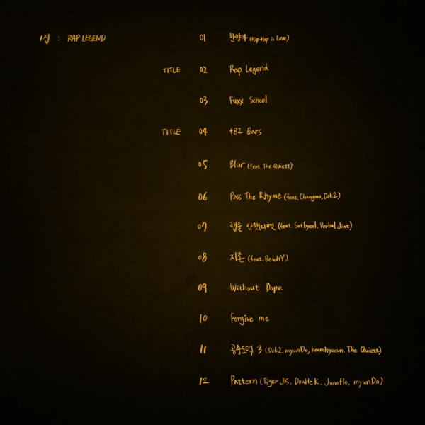 ▲슈퍼비 정규 1집 트랙리스트(사진=굿라이프크루)