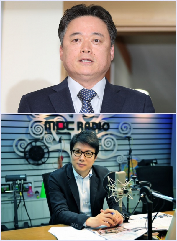 ▲최승호 MBC 신임 사장(위)과 신동호 MBC 아나운서 국장(연합뉴스 및 MBC)
