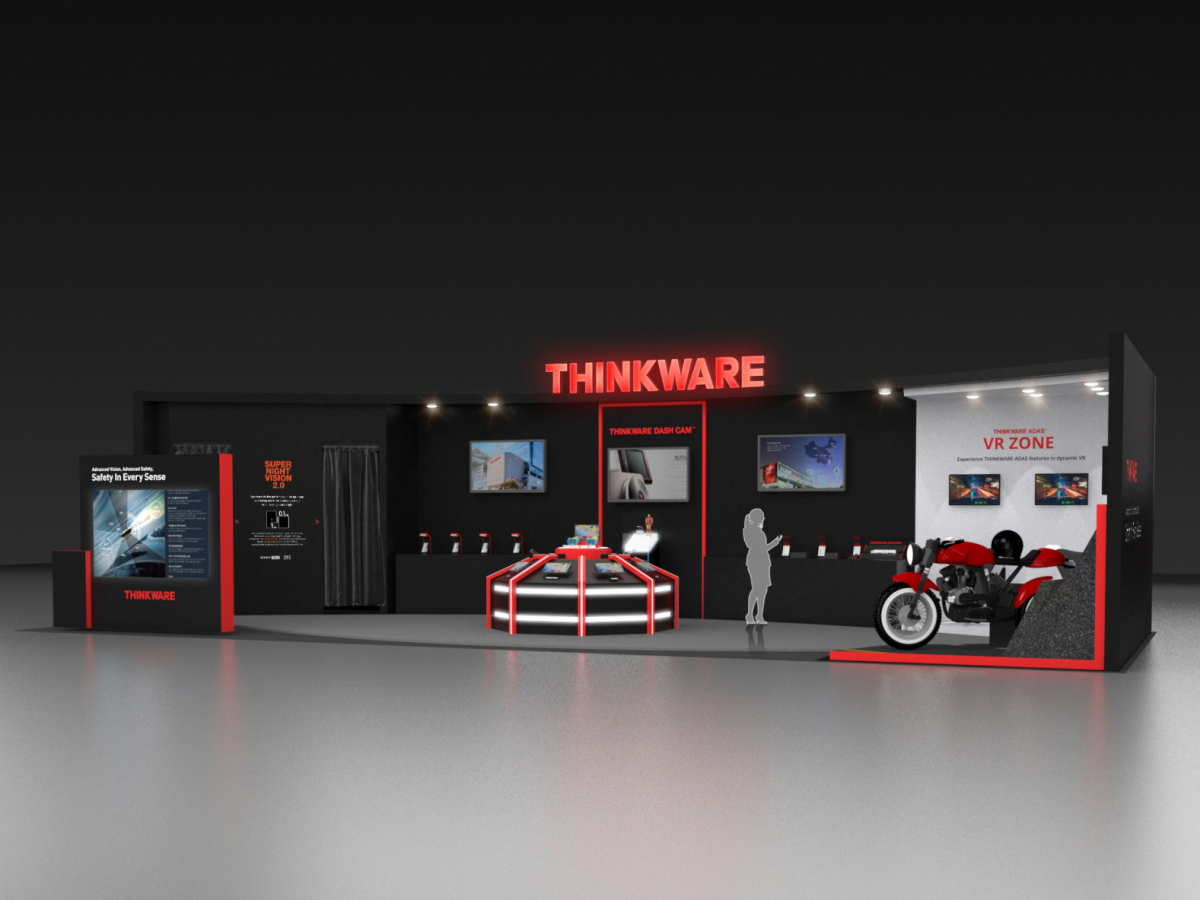 ▲CES 2018 팅크웨어 부스 이미지.(사진제공=팅크웨어)