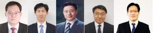 ▲(왼쪽부터) 김효붕·김종범·김욱준·조용한·김명수 부장검사