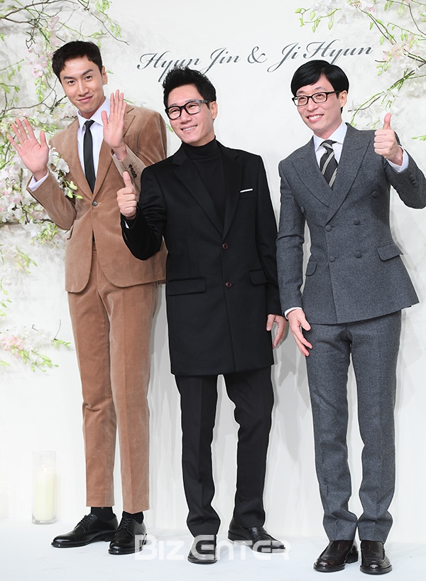 ▲이광수, 지석진, 유재석(사진=고아라 기자 iknow@)