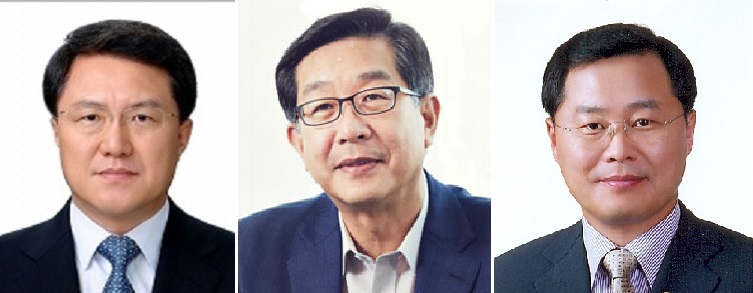 ▲이영호 삼성물산 건설부문장 사장(왼쪽부터), 고정석삼성물산 상사부문장 사장, 정금용 삼성물산 리조트부문장 부사장 겸 웰스토리 대표