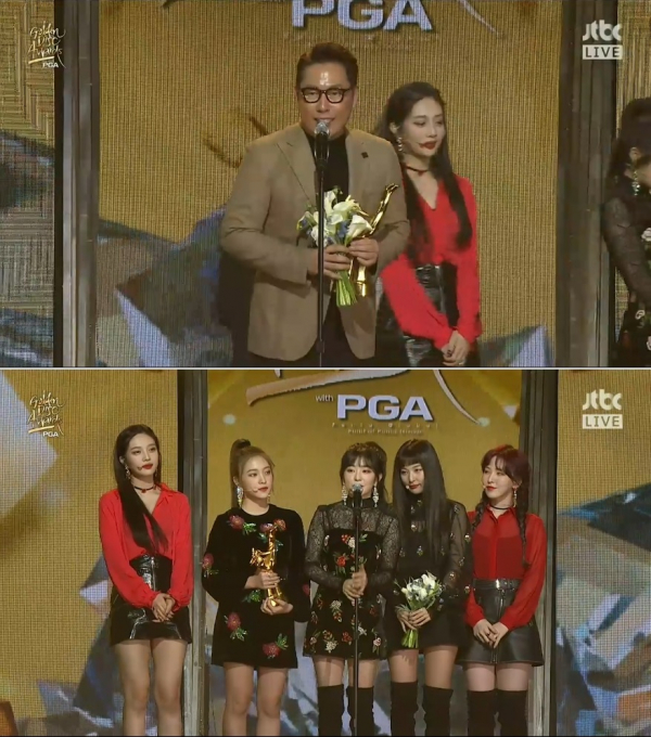 ▲윤종신(위) 레드벨벳(사진=JTBC '2018 골든디스크')