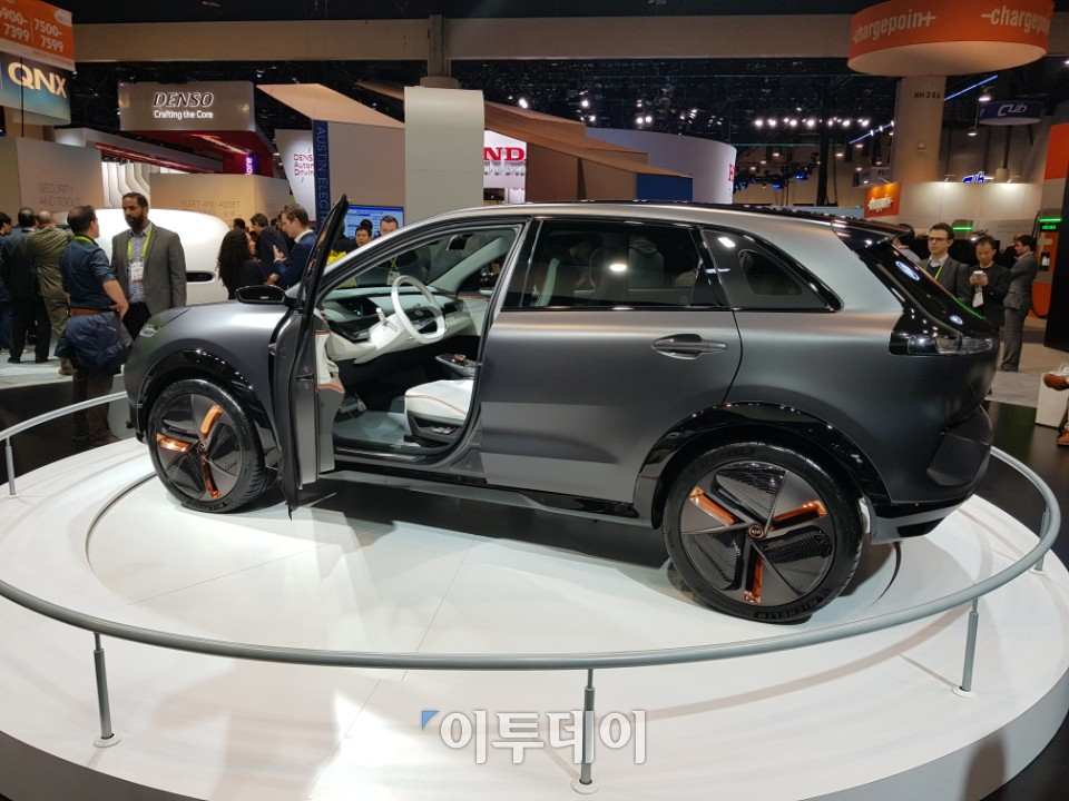 ▲기아차 니로 EV 선행 콘셉트카(오예린 기자 yerin2837@)