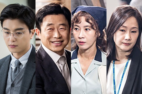 ▲'이판사판'에 출연한 배우 연우진, 이문식, 김희정, 배해선(사진=점프엔터테인먼트, SBS '이판사판' 제공)