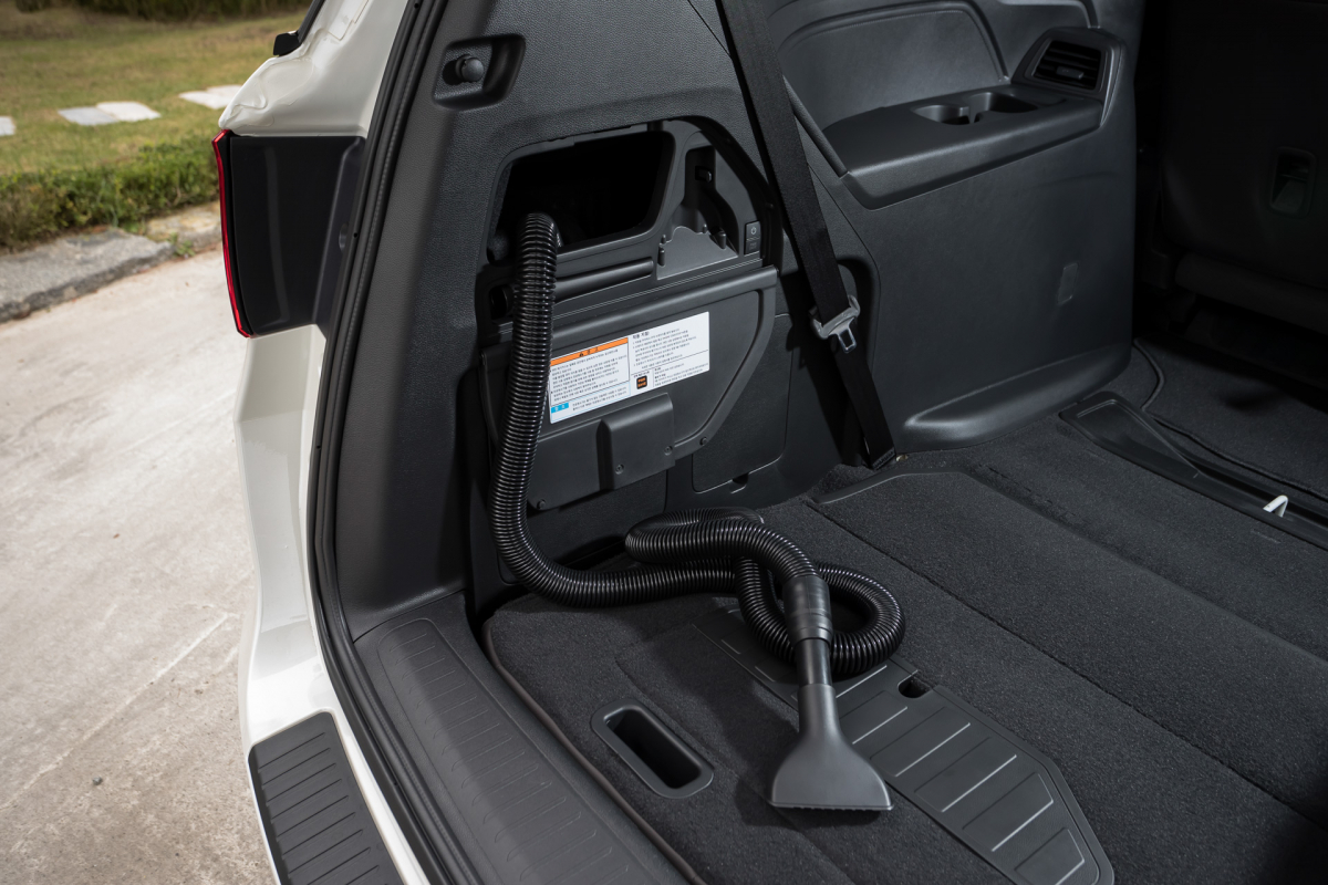 ▲올 뉴 오딧세이에 장착된 진공청소기(사진제공=혼다코리아)