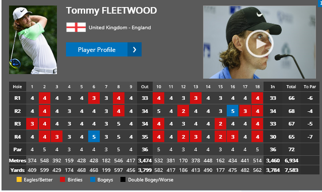 ▲로리 매킬로이의 기록