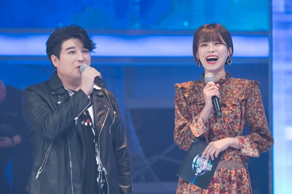 ▲'너의 목소리가 보여5'에 출연 중인 신동, 장도연(사진=Mnet)