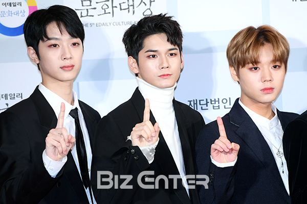 ▲워너원 라이관린, 옹성우, 박지훈(사진=고아라 기자 iknow@)