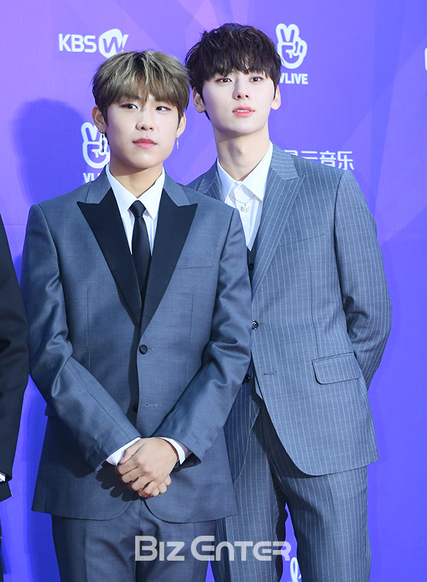 ▲워너원 박우진, 황민현(사진=고아라 기자 iknow@)