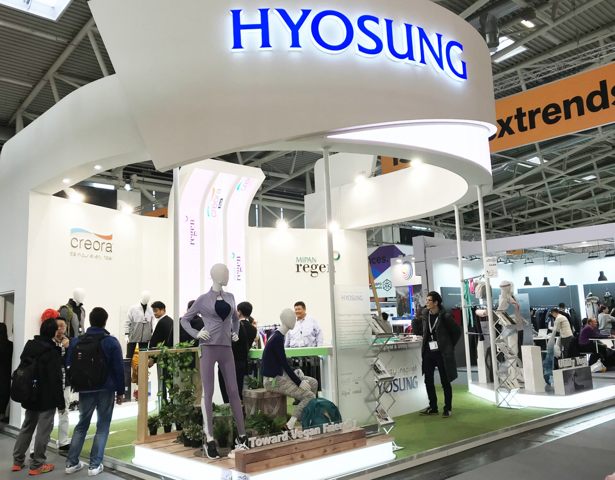 ▲효성이 28일부터 31일까지 독일 뮌헨에서 열리는 아웃도어/스포츠 산업 전시회 ‘ISPO’에 참가해 부서 간 협업과 고객사와의 상생 행보를 이어간다.(사진제공=효성)