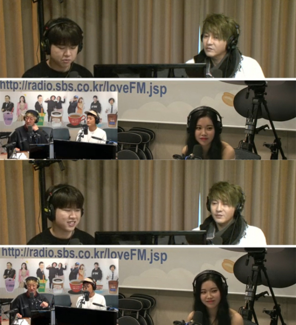 ▲가수 김영근-김보희-한민주(사진=SBS 러브FM)