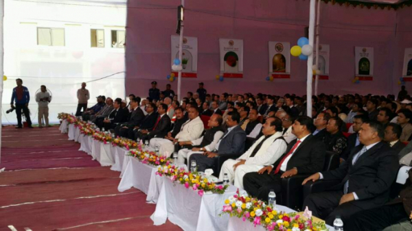 ▲포스코건설은 28일 방글라데시 마타바리 석탄화력발전소 착공식을 개최했다.(사진=포스코건설)
