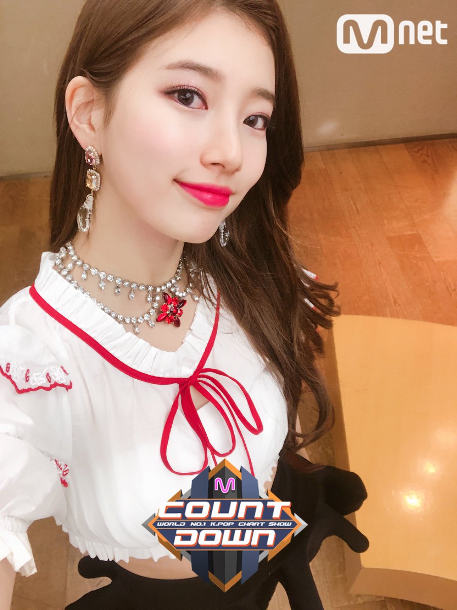 ▲수지(출처=Mnet'엠카운트다운' 공식SNS )