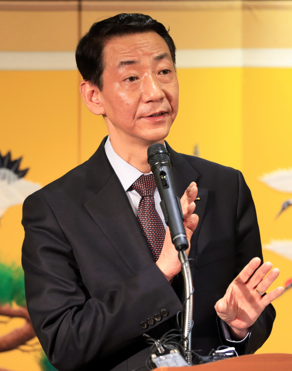 ▲권용원 제4대 금융투자협회장이 5일 열린 취임 기자간담회에서 취임 연설을 하고 있다. (사진=한국금융투자협회)