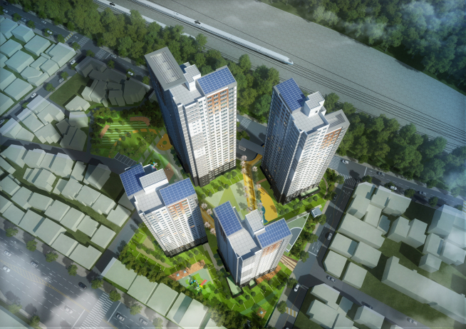 ▲부평 목련아파트주변구역 주택재개발정비사업 조감도(사진=한라)