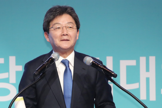 ▲유승민 바른미래당 공동대표가 13일 경기도 고양시 킨텍스 제2전시장에서 열린 바른미래당 출범식에서 인사말을 하고 있다. 2018.2.13(연합뉴스)