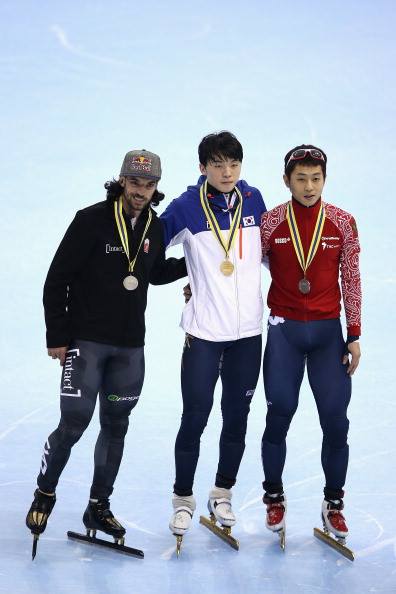 ▲13/14시즌 상하이 월드컵 1500m 우승 당시 모습(출처=국제빙상경기연맹)