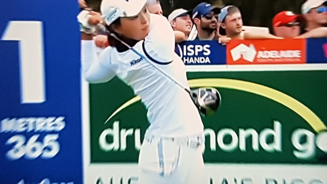 ▲고진영(사진=SBS골프채널 TV 촬영)