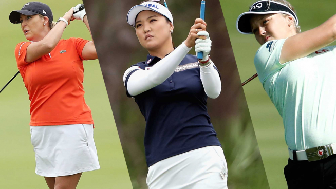 ▲크리스티 커, 유소연, 브룩 헨더슨(왼쪽부터)(사진=LPGA)