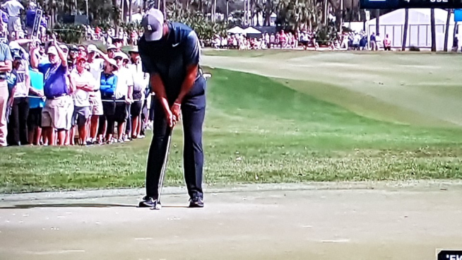 ▲타이거 우즈(사진=SBS골프채널 TV 촬영)